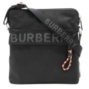 Pre-owned Nylon shoulder-bags Burberry Vintage , Black , Dames