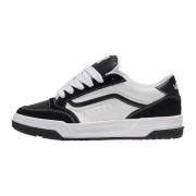 Vintage Skateboard Stijl Leren Sneakers Vans , Black , Heren