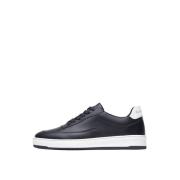 Luxe Leren Sneakers Filling Pieces , Black , Heren