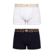 Boxers twee-pack met Medusa Versace , Black , Heren