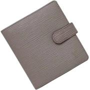 Pre-owned Leather wallets Louis Vuitton Vintage , Gray , Dames