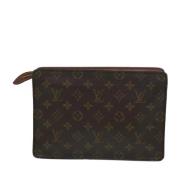 Pre-owned Canvas clutches Louis Vuitton Vintage , Brown , Dames