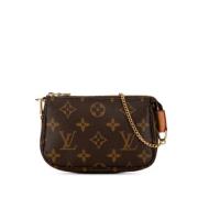 Pre-owned Canvas handbags Louis Vuitton Vintage , Brown , Dames