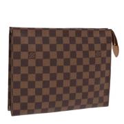 Pre-owned Canvas pouches Louis Vuitton Vintage , Brown , Dames