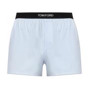 Boxershorts met logo Tom Ford , Blue , Heren