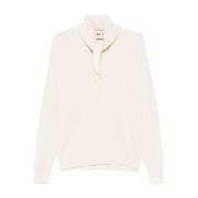 Lange mouwen top met sjaal Plan C , White , Dames