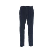 Blauwe Slim-Fit Katoenen Broek Aw24 Cruna , Blue , Heren