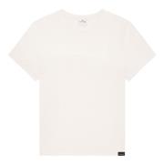 Casual Katoenen T-shirt Courrèges , White , Dames