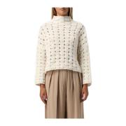 Roomwitte Trui voor Vrouwen Liviana Conti , Beige , Dames