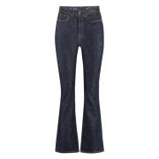 Flared Jeans met Contraststiksels Chloé , Blue , Dames