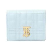 Pre-owned Leather wallets Burberry Vintage , Blue , Dames