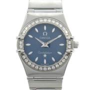 Pre-owned Stainless Steel watches Omega Vintage , Blue , Dames