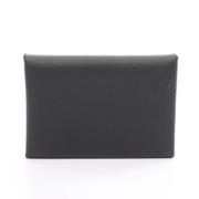 Pre-owned Leather wallets Hermès Vintage , Black , Dames