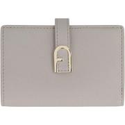 Flow Leren Portemonnee met Kaartsleuven Furla , Gray , Dames