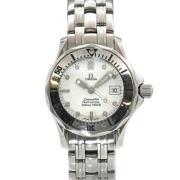 Pre-owned Stainless Steel watches Omega Vintage , White , Dames