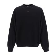 Oversized Crewneck Sweatshirt Off White , Black , Heren