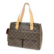 Pre-owned Canvas handbags Louis Vuitton Vintage , Brown , Dames