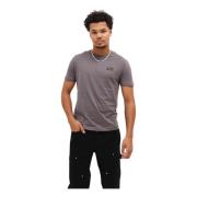 Grijze T-shirt Heren Casual Stijl Emporio Armani , Gray , Heren