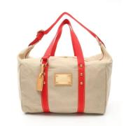 Pre-owned Canvas louis-vuitton-bags Louis Vuitton Vintage , Beige , Da...