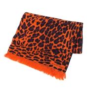 Pre-owned Silk scarves Hermès Vintage , Orange , Dames