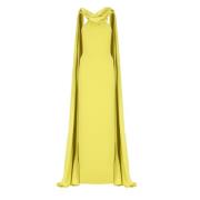 Gele Jurk met Amerikaanse Halslijn Solace London , Yellow , Dames