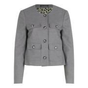 Stijlvolle Blazer met Lange Mouwen Betty Barclay , Gray , Dames