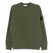 Katoenen sweatshirt voor mannen Stone Island , Green , Heren