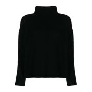 Cashmere Mix Gebreide Trui Max Mara , Black , Dames