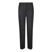 Pinstripe Straight Leg Broek Alberto Biani , Black , Dames