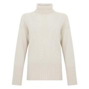 Witte Coltrui Wol Kasjmier Trui D.Exterior , White , Dames