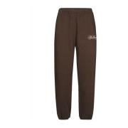 Fleece Broek Casual Comfortabel Stijlvol Sporty & Rich , Brown , Dames