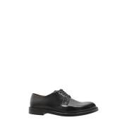 Zwarte Geknoopte Derby Schoenen Aw24 Doucal's , Black , Heren