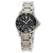 Pre-owned Stainless Steel watches Omega Vintage , Black , Dames