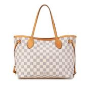 Pre-owned Canvas shoulder-bags Louis Vuitton Vintage , White , Dames