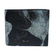 Pre-owned Leather wallets Dior Vintage , Blue , Dames