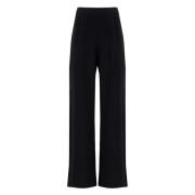 Single Pence Broek In Merinowol En Kasjmier Laneus , Black , Dames