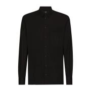 Zwarte Overhemden voor Mannen Dolce & Gabbana , Black , Heren