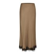 Elegante Berriesbbjoanel Rok met Kant Bruuns Bazaar , Brown , Dames