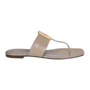 Stijlvolle Sandaal Slippers Tory Burch , Beige , Dames