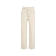 Witte Straight Jeans voor Vrouwen Closed , Beige , Dames