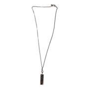 Statement Ketting Zwart/Zilver Alexander McQueen , Gray , Heren