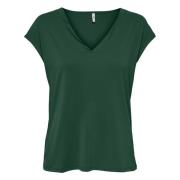 Gratis T-shirt Only , Green , Dames