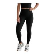 Ribbed Performance Tights Aim'n , Black , Dames