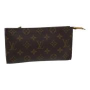 Pre-owned Canvas pouches Louis Vuitton Vintage , Brown , Dames