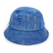 Pre-owned Denim hats Chanel Vintage , Blue , Dames