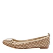 Pre-owned Leather flats Gucci Vintage , Yellow , Dames