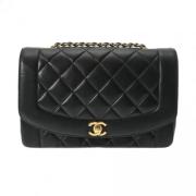 Pre-owned Leather chanel-bags Chanel Vintage , Black , Dames