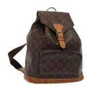 Pre-owned Canvas backpacks Louis Vuitton Vintage , Brown , Dames