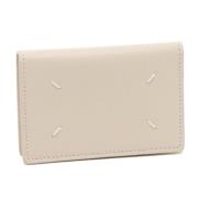 Witte Bifold Portemonnee met Handtekeninglogo Maison Margiela , Beige ...