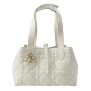 Pre-owned Leather dior-bags Dior Vintage , White , Dames